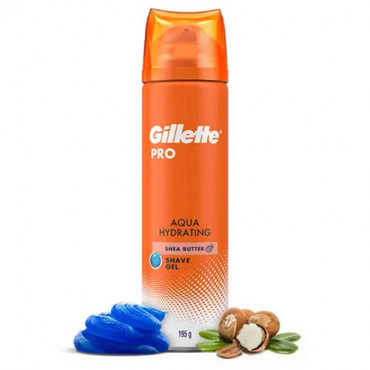 Gillette Pro Aqua Hydrating Shea Butter Shave Gel 195g