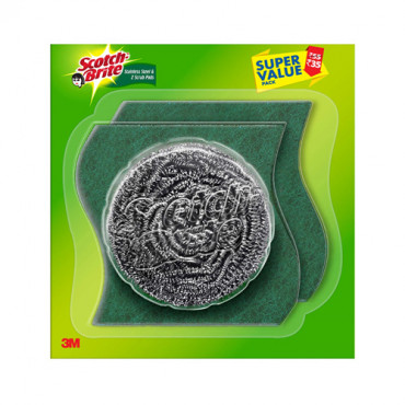 Scotch Brite 3M Steel & Scrub Pads